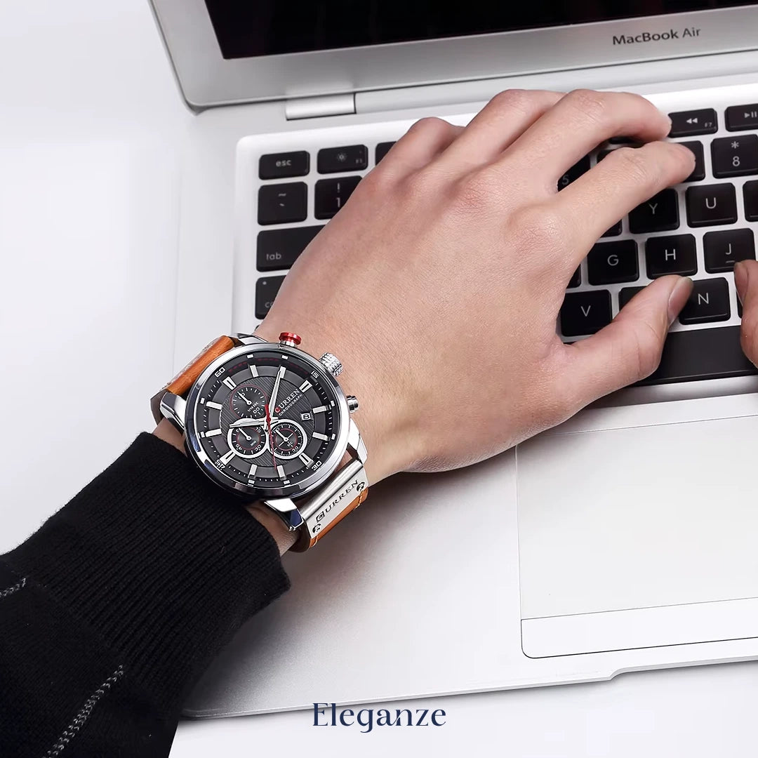 Curren Titan Edition™ Uhr + Exklusive Slim-Geldbörse aus Leder