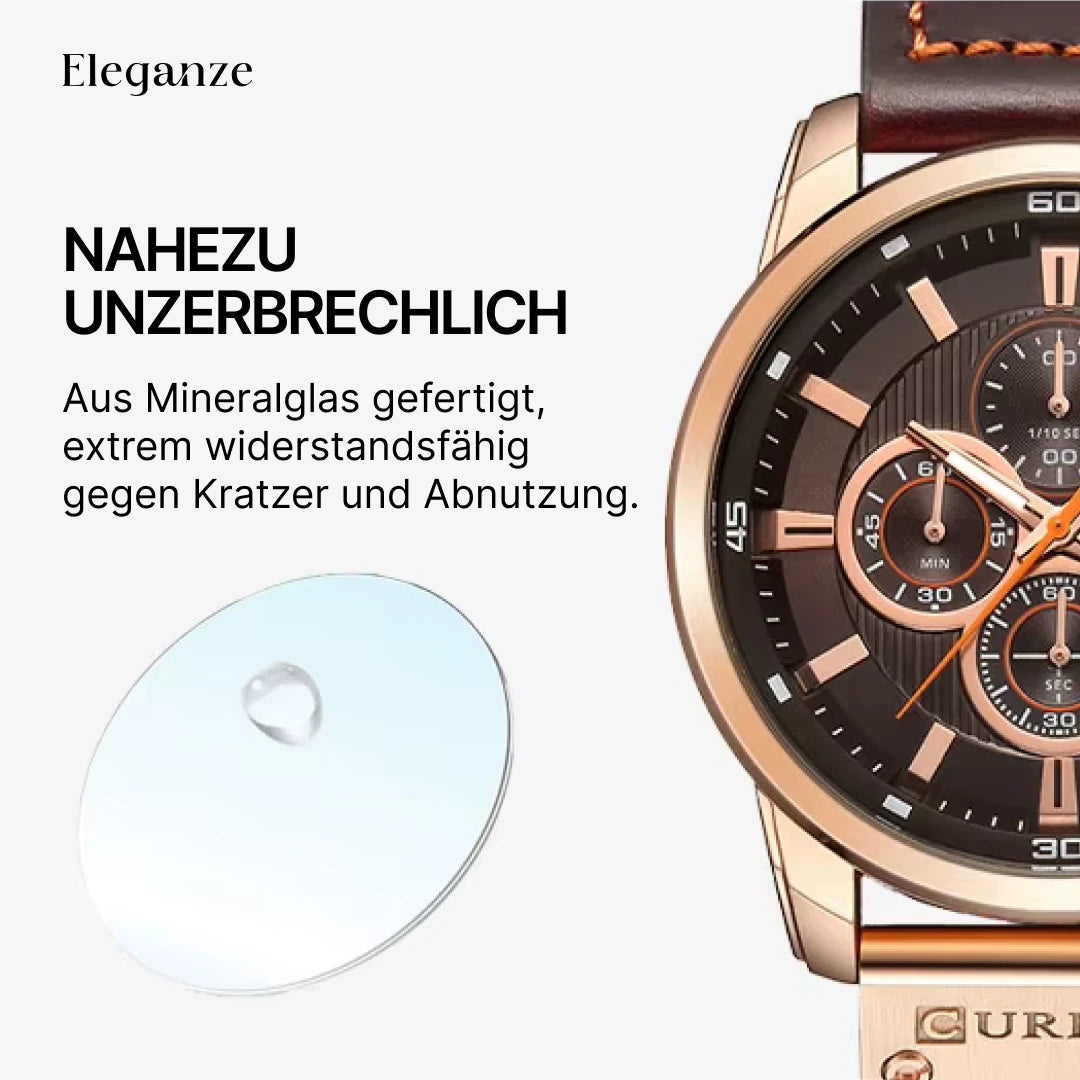 Curren Titan Edition™ Uhr + Exklusive Slim-Geldbörse aus Leder