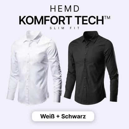 Komfort Tech – Herrenhemd mit flexibler Technologie [KAUFE 1, ERHALTE 1 GRATIS]