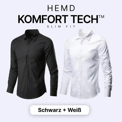 Komfort Tech – Herrenhemd mit flexibler Technologie [KAUFE 1, ERHALTE 1 GRATIS]